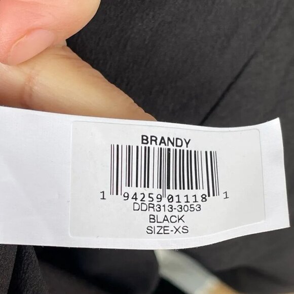 Dress The Population Black Brandy Halter Mermaid Midi Dress XS - Picture 13 of 15